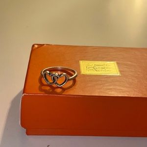 James Avery Double Heart Ring size 6
